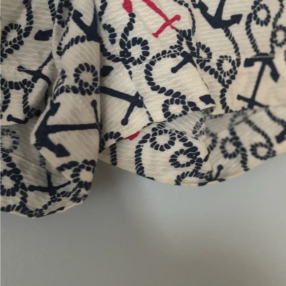 Lilly Pulitzer Navy and Pink Anchor Print Shorts - Picture 6 of 7